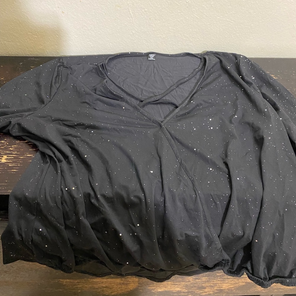 Shein black dressing shirt